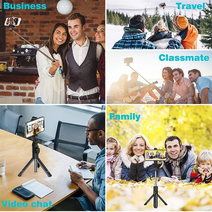Extendable Selfie Stick Tripod with Detachable Wireless