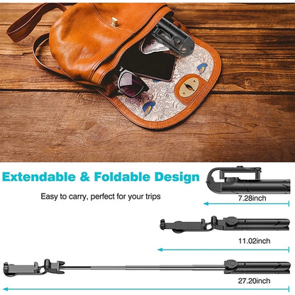 Extendable Selfie Stick Tripod with Detachable Wireless