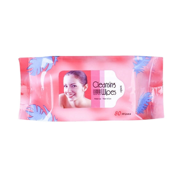 80pcs Cotton Makeup Remover Cleaning Wet Wipes
