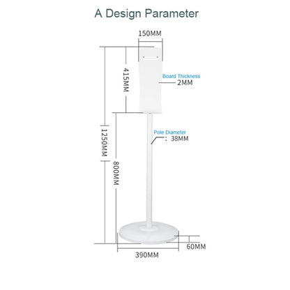 Sanitizer Dispenser Floor Stand Station