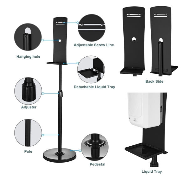 Sanitizer Dispenser Floor Stand Station