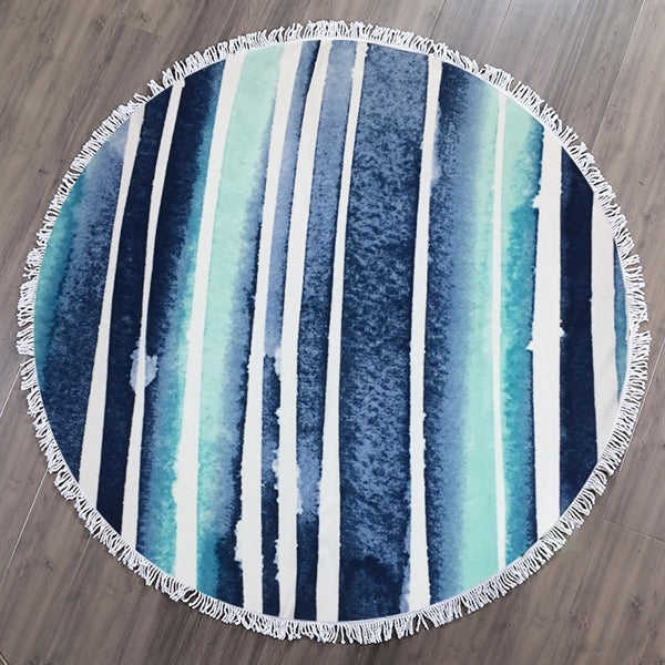 Round Fringe Microfiber Beach