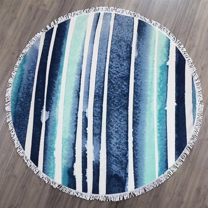 Round Fringe Microfiber Beach