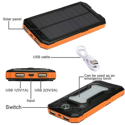 20000mAh Compass LED Solar Power Bank