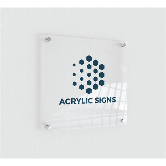 Clear Acrylic Sign (1ft x 1ft) SQFT