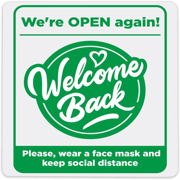 Economy Plastic Display Signs: 100-125 sq. in.