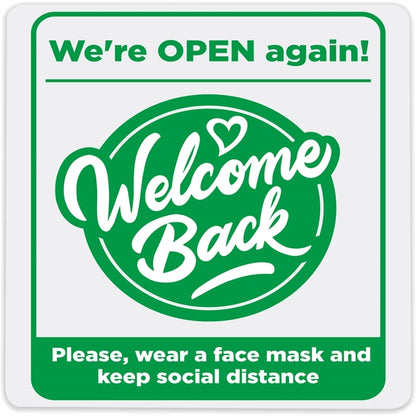 Economy Plastic Display Signs: 100-125 sq. in.