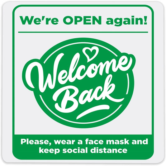 Economy Plastic Display Signs: 100-125 sq. in.