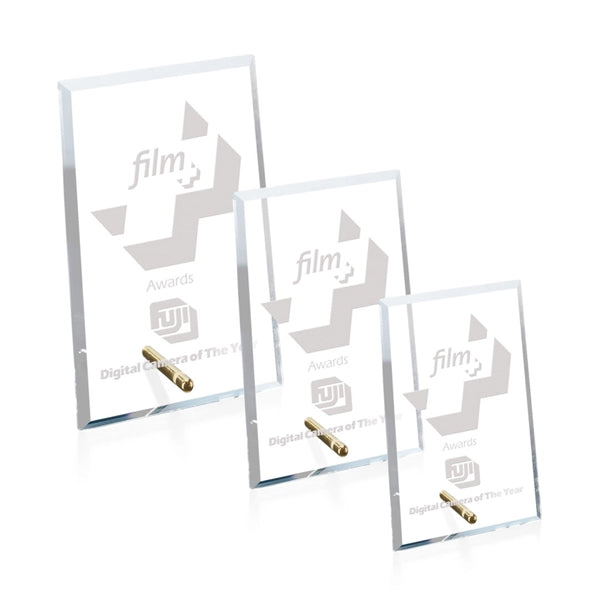 Windsor Rectangle Vertical Award - Gold