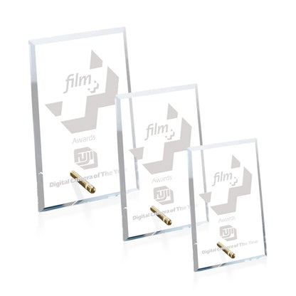 Windsor Rectangle Vertical Award - Gold