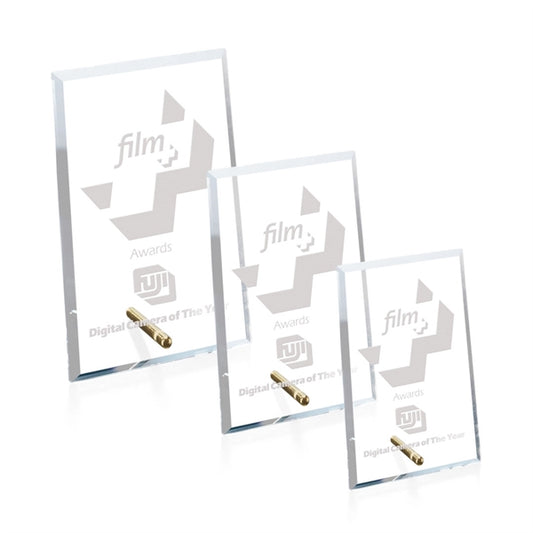 Windsor Rectangle Vertical Award - Gold
