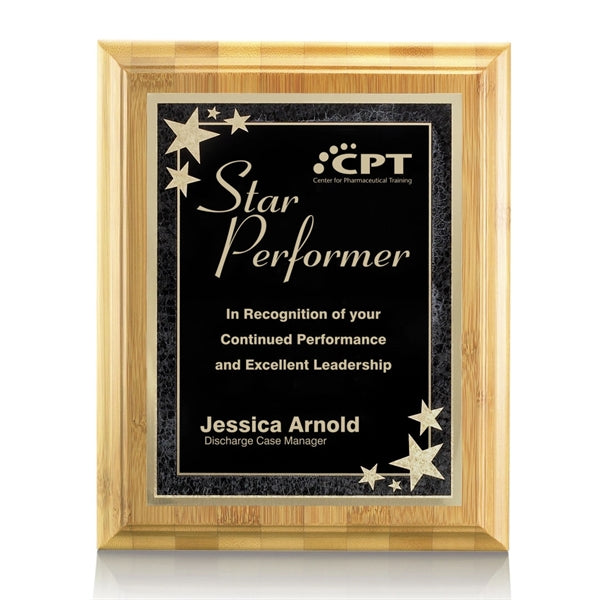 Bamboo/Starburst Plaque - Black