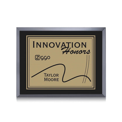 Avonlea/Everett Plaque - Black/Gold