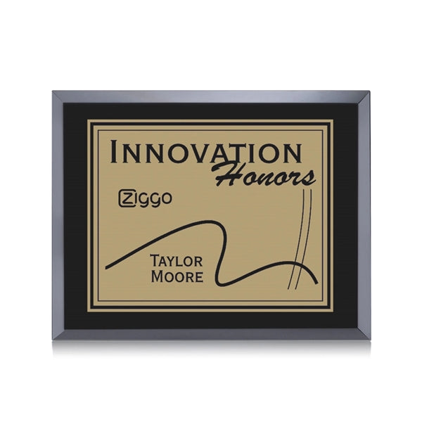 Avonlea/Everett Plaque - Black/Gold