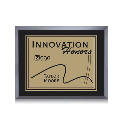 Avonlea/Everett Plaque - Black/Gold