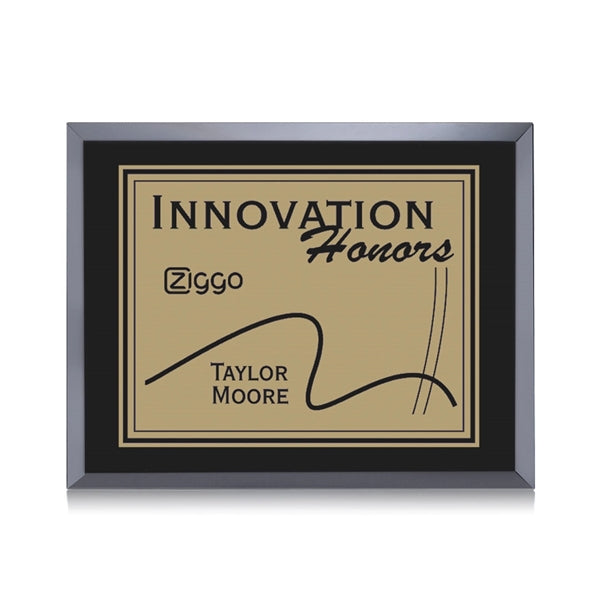 Avonlea/Everett Plaque - Black/Gold