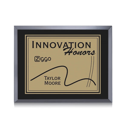 Avonlea/Everett Plaque - Black/Gold