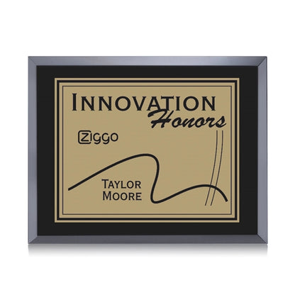Avonlea/Everett Plaque - Black/Gold