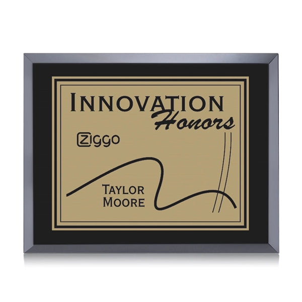 Avonlea/Everett Plaque - Black/Gold