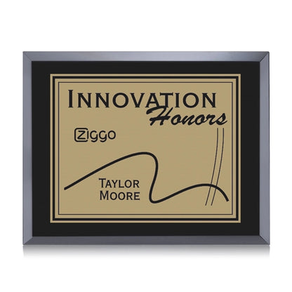 Avonlea/Everett Plaque - Black/Gold
