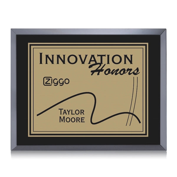 Avonlea/Everett Plaque - Black/Gold
