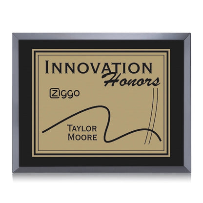 Avonlea/Everett Plaque - Black/Gold
