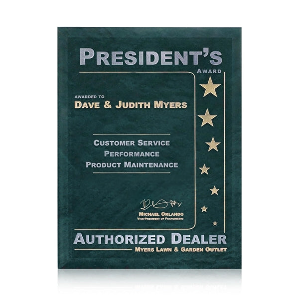Dunsmore Plaque - Green