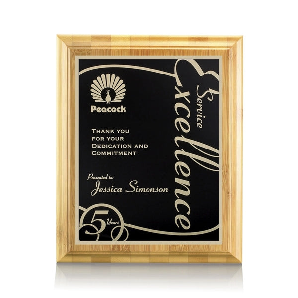 Bamboo/Marietta Plaque - Black