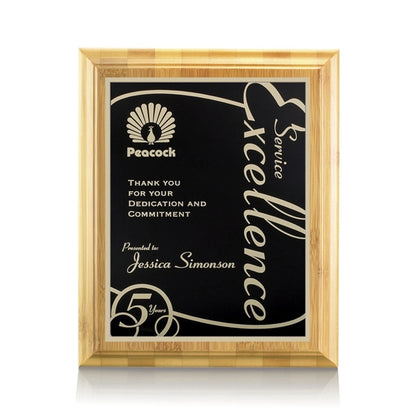 Bamboo/Marietta Plaque - Black