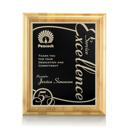 Bamboo/Marietta Plaque - Black
