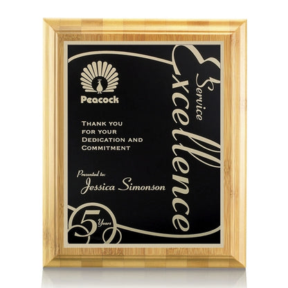 Bamboo/Marietta Plaque - Black