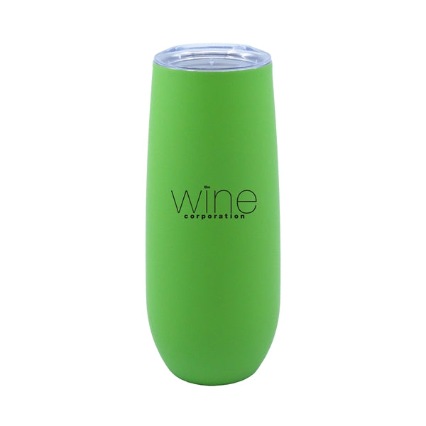 Retro Lunch Box Kit w/14 oz Stainless Steel Champagne Flute