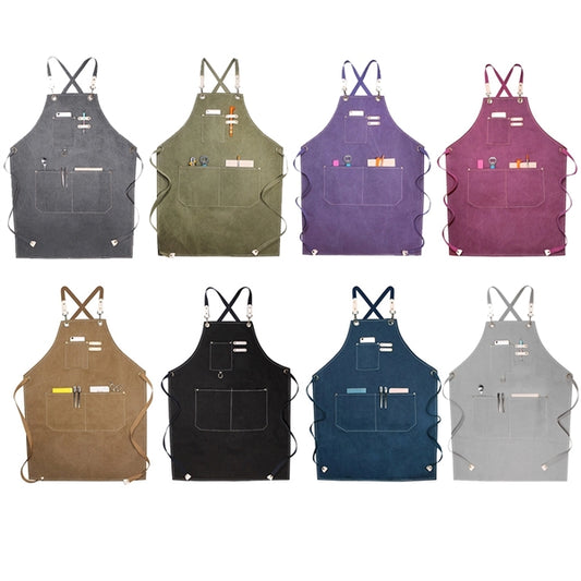 Washed Cotton Waiter's Apron