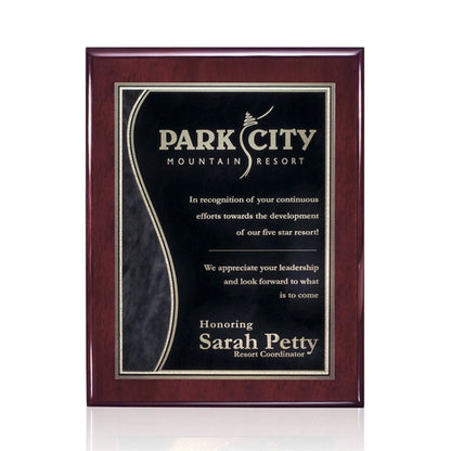 Oakleigh/Nobleton Plaque - Rosewood Finish