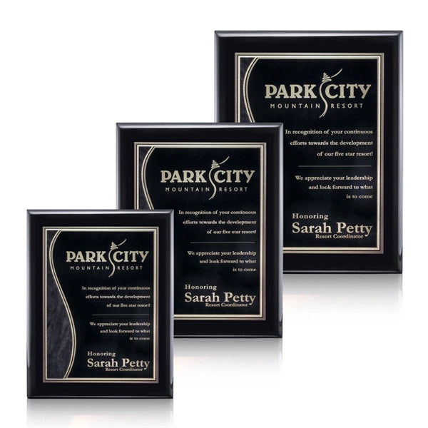 Oakleigh/Nobleton Plaque - Black Finish