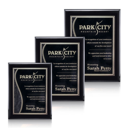 Oakleigh/Nobleton Plaque - Black Finish