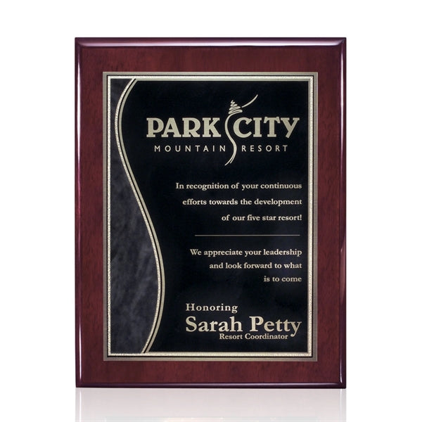 Oakleigh/Nobleton Plaque - Rosewood Finish