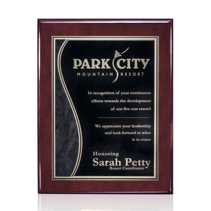Oakleigh/Nobleton Plaque - Rosewood Finish