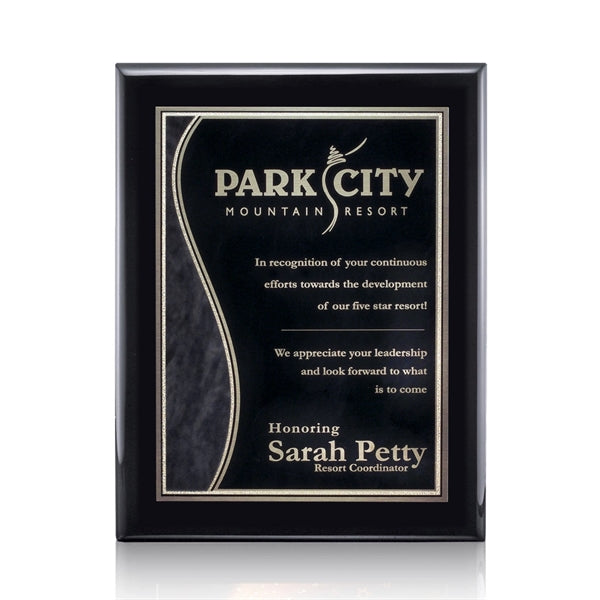 Oakleigh/Nobleton Plaque - Black Finish