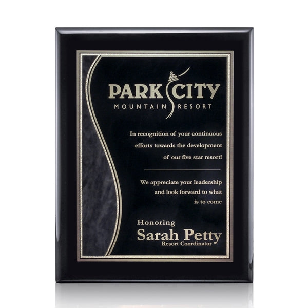 Oakleigh/Nobleton Plaque - Black Finish