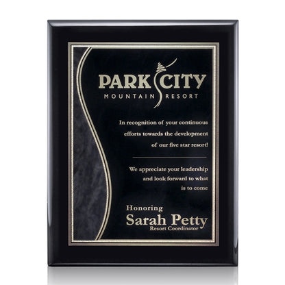 Oakleigh/Nobleton Plaque - Black Finish