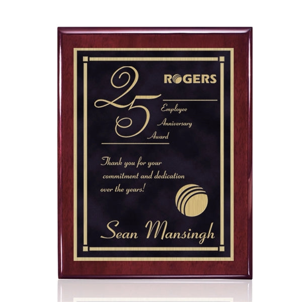 Oakleigh/Contempo Plaque - Rosewood/Black