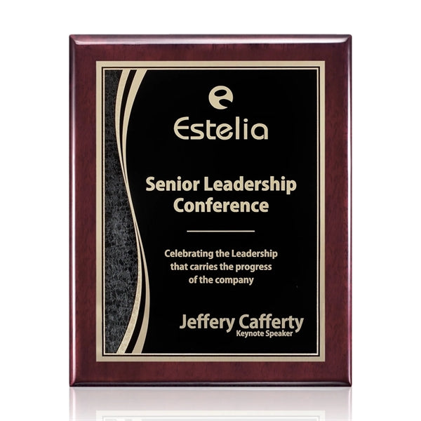 Oakleigh/Finch Plaque - Rosewood/Black