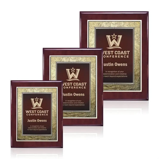 Oakleigh/Tamara Plaque - Rosewood/Burgundy