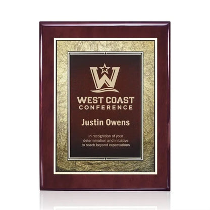 Oakleigh/Tamara Plaque - Rosewood/Burgundy