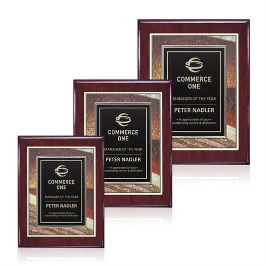 Oakleigh/Albina Plaque - Rosewood Finish