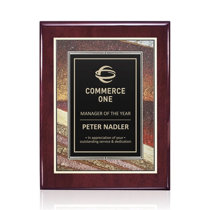 Oakleigh/Albina Plaque - Rosewood Finish