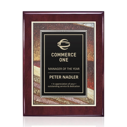 Oakleigh/Albina Plaque - Rosewood Finish