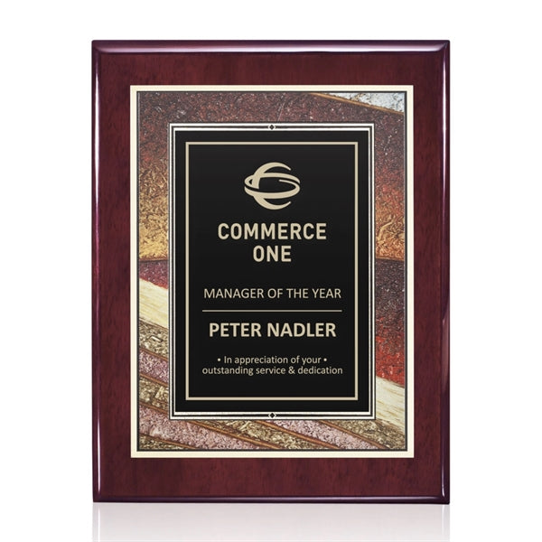 Oakleigh/Albina Plaque - Rosewood Finish