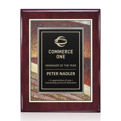 Oakleigh/Albina Plaque - Rosewood Finish